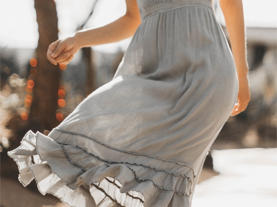 Beige strappy summer dress